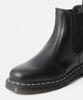 Доктор. Ботинки Челси Dr. Martens 2976 26257001 Белая Строчка Кожаные Черные