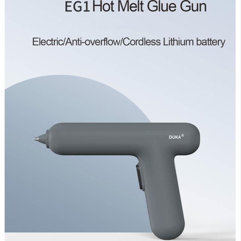 Xiaomi DUKA EG1 электрический термоклеевой пистолет с подогревом, электрический беспроводной мини-клеевой пистолет, инструмент для ремонта «сделай сам», с 8 шт., 7 мм клеевыми стержнями