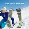 1 пара носков для катания на лыжах до колена, зимние теплые термоноски для сноуборда, для занятий спортом на открытом воздухе, катания на лыжах, велоспорта