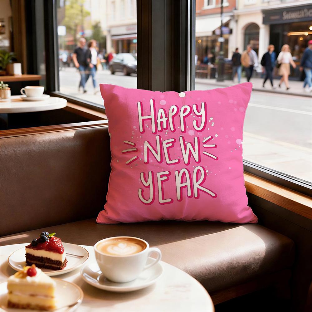 Holiday New Years Day Cushion Cover Decorative Cushions Covers Cover Sofa x Pillow Piece x x Pillowcase