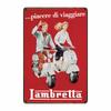 [ WellCraft ] Жестяная табличка с изображением мотоцикла Lambretta, домашняя настенная табличка, картина, декор для магазина 20*30 см FG-204