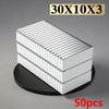Блок 30x10x3 мм Магниты на холодильник imanes para manualidades для холодильника, офиса, DIY