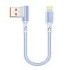 Заводской короткий USB Type-C кабель 5A Быстрая зарядка 90-градусный изгиб Плетеный Портативный кабель для передачи данных для iPhone