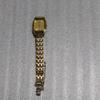 Б/у SEIKO QUARTZ Женские кварцевые часы Seiko Золотые Квадратные