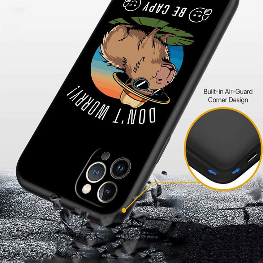 LO19 Cartoon Capybara Soft Shell Phone Case for OPPO A3 Pro A72 A74 A76 A77 A77S A78 A79 A94 A95 A18 A40M A58