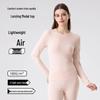 Women's Warm Lenzing Modal Autumn Underwear Set - Skin-Friendly Base Layer Top & Pants with Collar