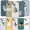 Чехол для телефона Cover для iPhone 17 Pro Max 16 15 14 13 12 11 Pro Max Plus 17AIR Ударопрочный Мягкий ТПУ Корпус Милые Животные Кот Мультфильм