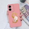 Для Vivo Y90 Y91C Y77E Y53S Y56 Y70S Y72T Y74 Y75 Y81 Модный жидкий силиконовый чехол для пары с цветочными буквами для Vivo Чехол для телефона Funda Coque Bumper