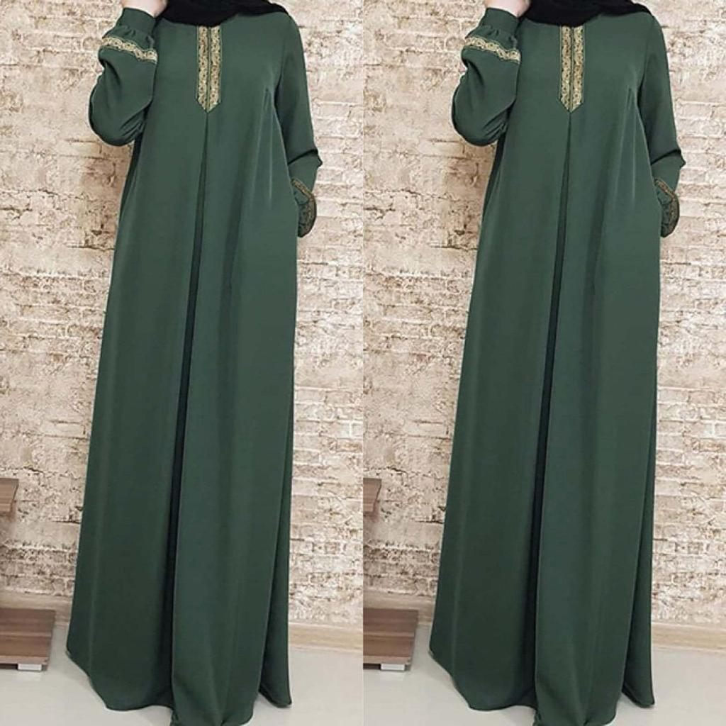 Женское мусульманское роскошное платье Дубай Элегантный арабский Турция Длинные платья Исламская одежда Хиджаб Кафтан Халат