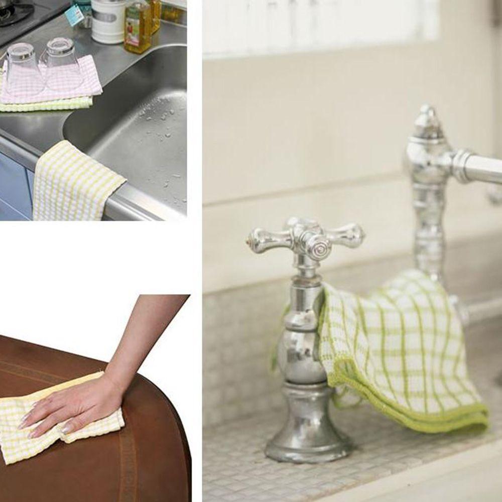 Kitchen Absorbent Non-stick Micro-fiber Terry Cotton Cleaning Cloth Tea Towel