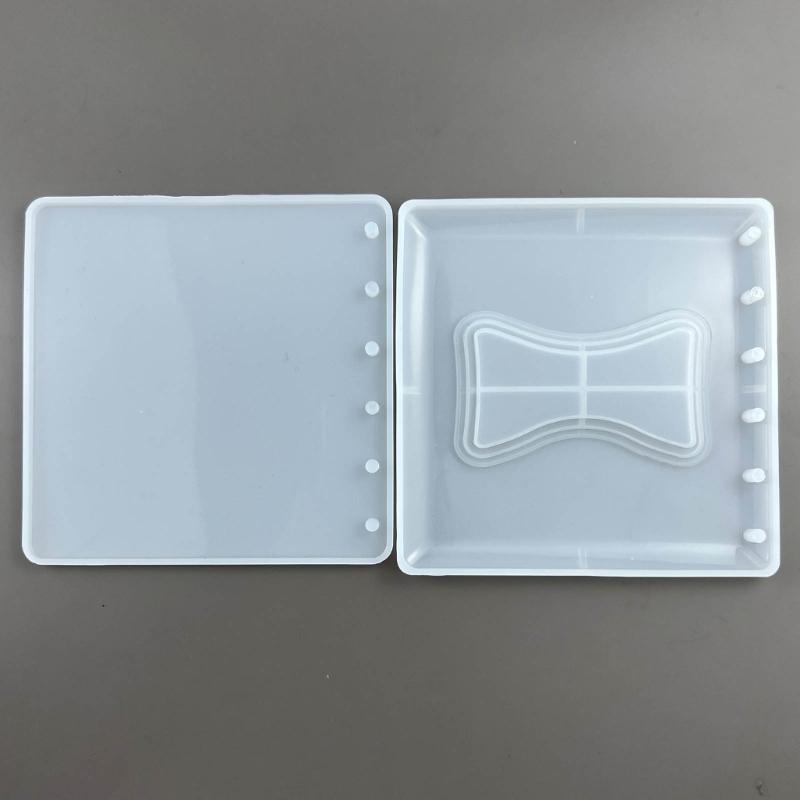 Силиконовые формы для обложки блокнота DIY Формы для корпуса блокнота из эпоксидной смолы Инструменты для изготовления украшений и аксессуаров ручной работы