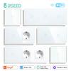 BSEED Wi-Fi Умные сенсорные выключатели 1/2/3 клавиши 1/2/3-ходовые настенные выключатели света Управление через приложение Tuya Smart Life Плюс розетки Стандарт ЕС
