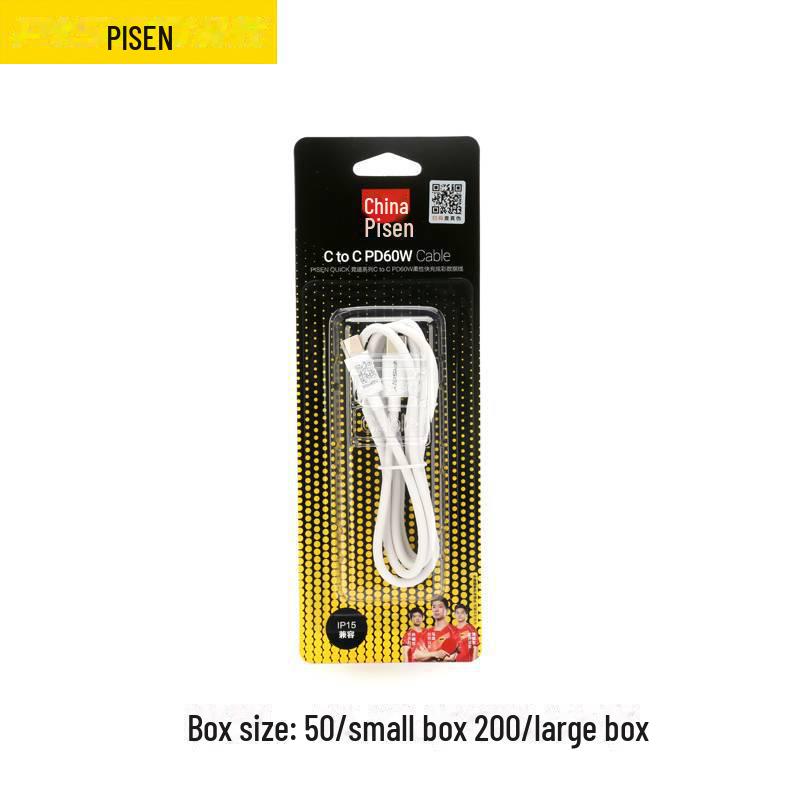 Кабель PISEN 60W Super Fast Charging C to C для ноутбуков Huawei и Android
