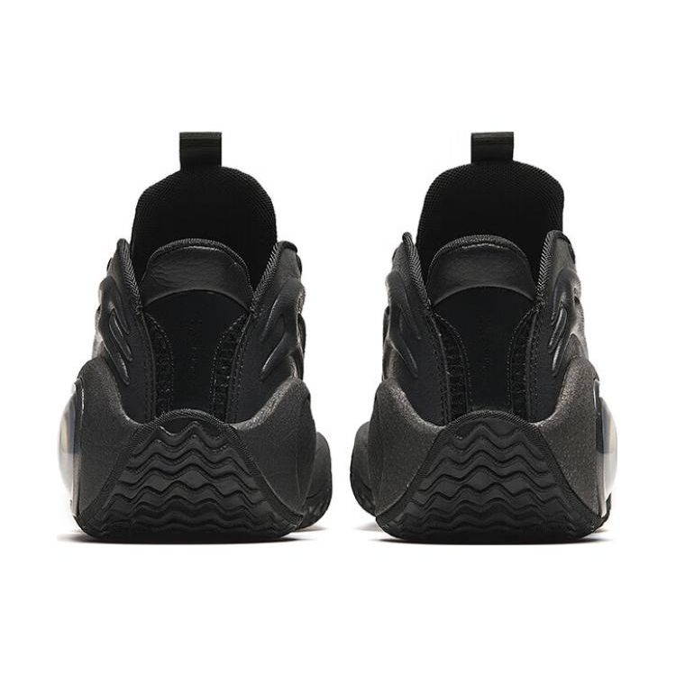 Anta Баскетбольные кроссовки Cement Bubble 4.0 Outdoor Retro с нескользящей износостойкой подошвой средней высоты, мужские баскетбольные кроссовки черного цвета 912411604-2