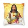 Saint Jesus Snoop Dogg Pillowcase Printed Polyester Cushion Cover Gift Throw Pillow Case Cover Home Square 1PC