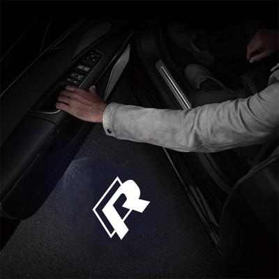 Для автомобиля VW Светодиодные огни приветствия на дверь автомобиля Проектор логотипа Аксессуары для Volkswagen Golf R Rline Tiguan Touareg Polo GTI CC Passat