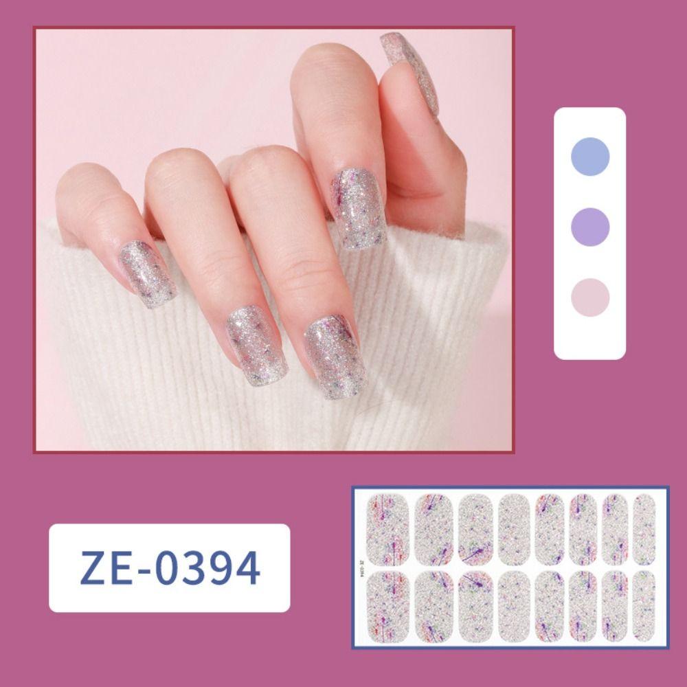 5 листов блестящих гелевых наклеек для ногтей, полоски, гелевые обертывания для ногтей, изготовление ногтей своими руками