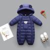 Baby One-Piece Clothes Winter Hooded Rompers Thick Cotton Warm Outfit Jumpsuit Overalls Snowsuit Children Boy Clothing