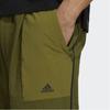 Adidas Adjustable Buckle Belt Knit Joggers Men Bottoms Olive H39258