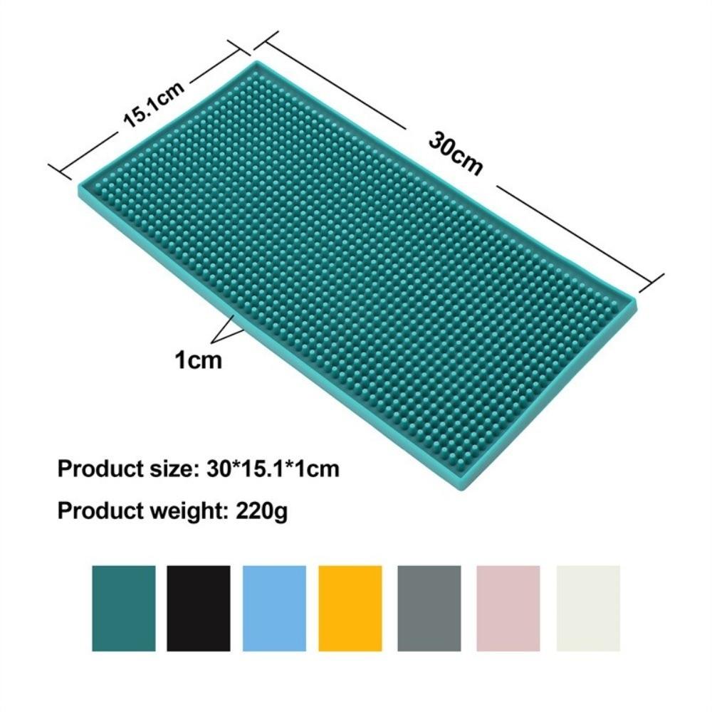 Non-Slip Base Silicone Bar Mat Silicone Coffee Spill Mat Stylish Countertop Bar Mat For Bars