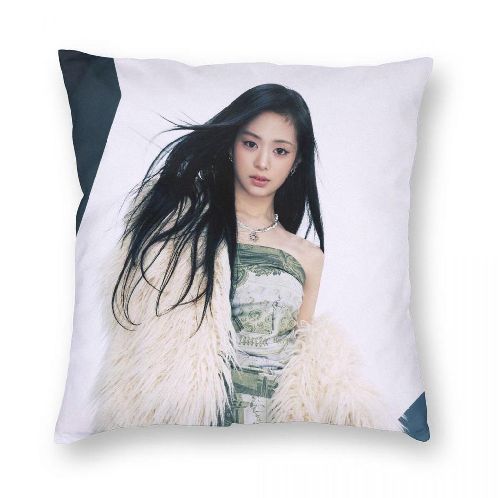 Kpop Девушка B-Babymonster Наволочка Двусторонняя Печать Чехол на Подушку Декор Чехол для Декоративной Подушки Дом Оптом 40X40см
