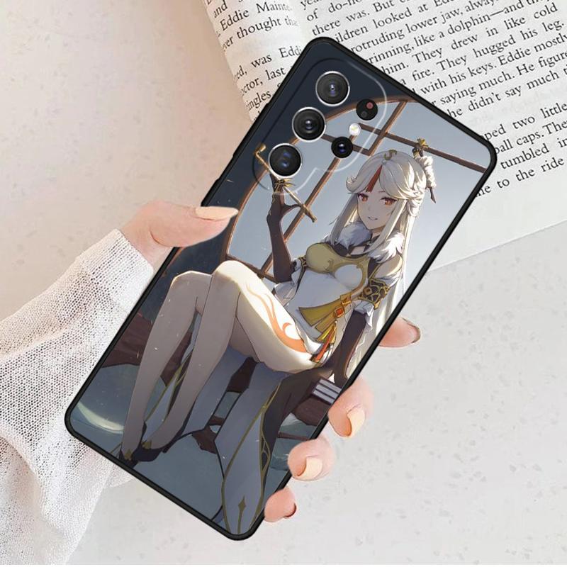 Чехол для телефона Genshin Impact Нин Гуан для Samsung Galaxy S25 S23 S30 S8 S21 S20 FE S24 S22 Note 10 20 Plus lite Ultra
