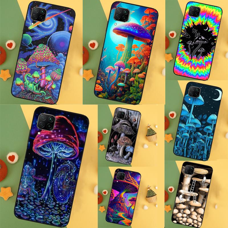 Странный Триповый Чехол с Грибами для Huawei Nova Y91 Y61 Y60 Y70 Y90 Nova 9 SE 10 11i 8i 3i P20 P30 Pro P40 Lite Чехол