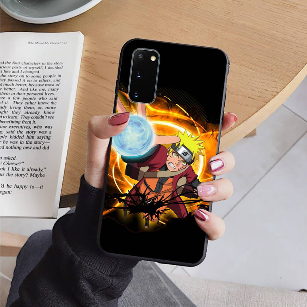 Чехол AD66 Naruto Black для iPhone 16 15 Plus 14 13 12 11 Pro 8 7 6S SE 5S X XR XS Max Realme C30 C33 C31 9I Huawei Y8P Y9 Sofe Cover