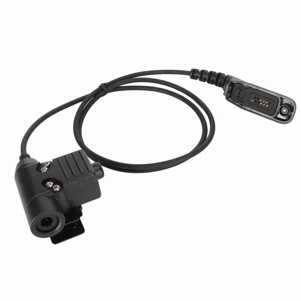 Walkie Talkie Headset Adapter Push To Talk Sturdy Metal Clip Replacement For Motorola APX Apx?4000