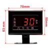 12V 24V Universal Digital Water Temperature Gauges for Car + 1/8NPT Water Temperature Sensor Head Plug 10MM with Flashing Alarm