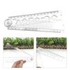 Clear Foldable Plastic Ruler With Sliding Cutting Edgeds For Accurate Paper Trimming Office School Art Projects