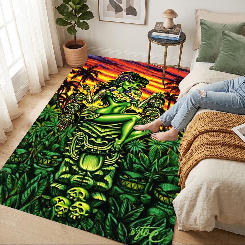 Tiki Goddess Living Room Nonslip Area Rug Soft Carpet For Bedroom Game Playroom Sofa Office Home Decor Doormat Christmas Gift C9301792