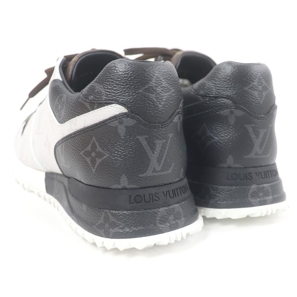 Отличные кроссовки LOUIS VUITTON с низким вырезом линии LV Runaway из белой, коричневой и черной кожи, мужские, размер 7, б/у