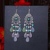 Серьги-кисточки Bohemian Water Drop: Ретро этнический стиль с разноцветными рисовыми бусинами для женщин