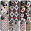 Карты Казино Туз Пик Чехол для Телефона Для iPhone 17 Air 15 16e 14 13 Pro Max Coque 12 11 Pro Max PLUS чехол