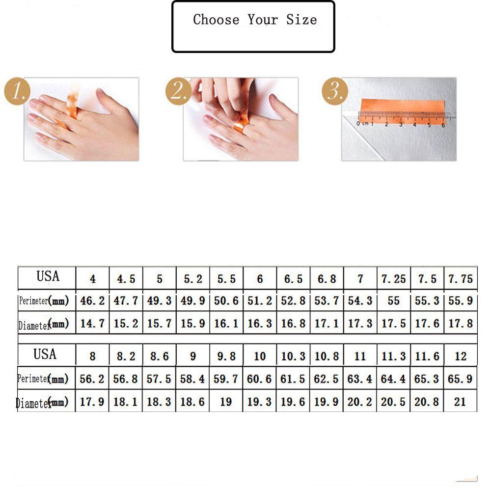 Oval Wedding Rings Black Border Rings Fashion Inlaid Ring Women Men