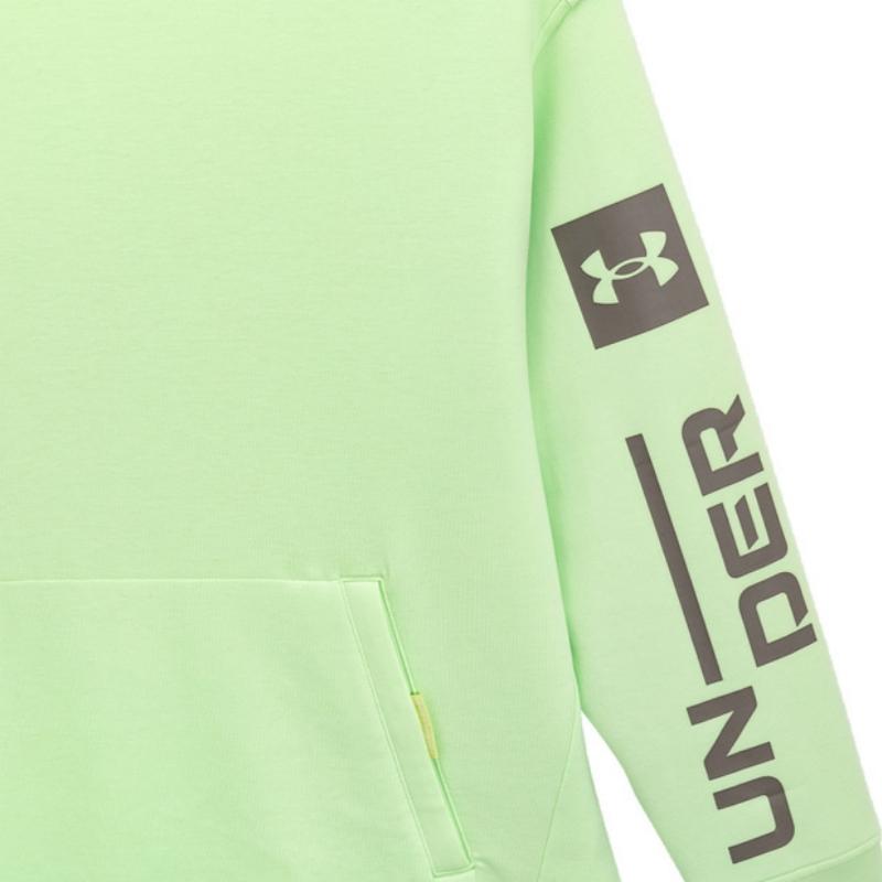 Under Armour Толстовка с круглым вырезом с принтом, мужские топы, зеленый 1373800-369