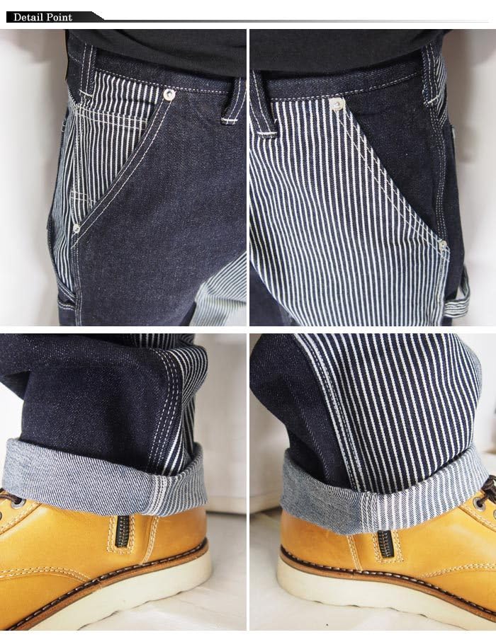 Kojima Jeans KOJIMA GENES Work In Multi-Combo Pants, Jeans/Denim/One Wash/Made Japan/RNB-1084D-Hickory Indigo-30