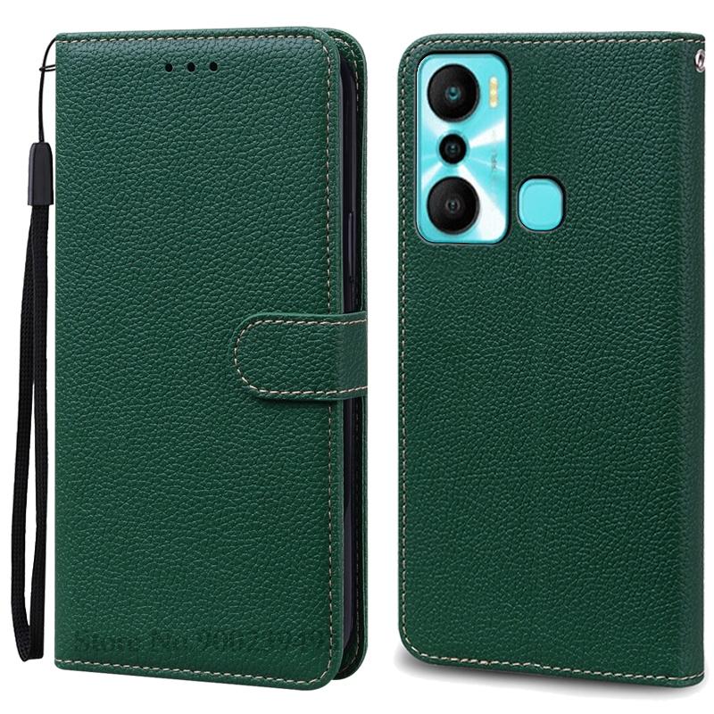 Hot 20i Case For Infinix Hot 20i Case Wallet Leather Flip Cover For Infinix Hot 20i Case X665C X665E Phone Cover Coque Fundas