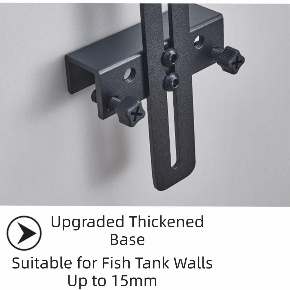 Clip-On LED Aquarium Light Tricolor Stepless Dimming Fish Tank Light  Saltwater Tank