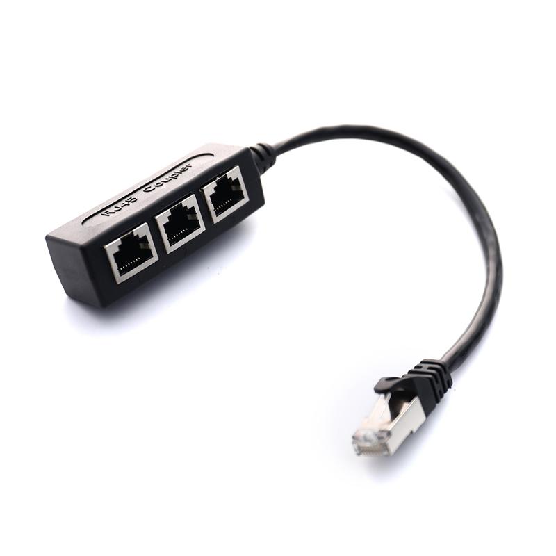 Разветвитель Rj45 Локальная сеть Ethernet Сетевой разъем Rj45 Разветвитель Адаптер Кабель