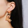 Rhinestone Pumpkin Ear Studs Skull Spider Dangle Earrings Halloween Earrings  All Saints' Day