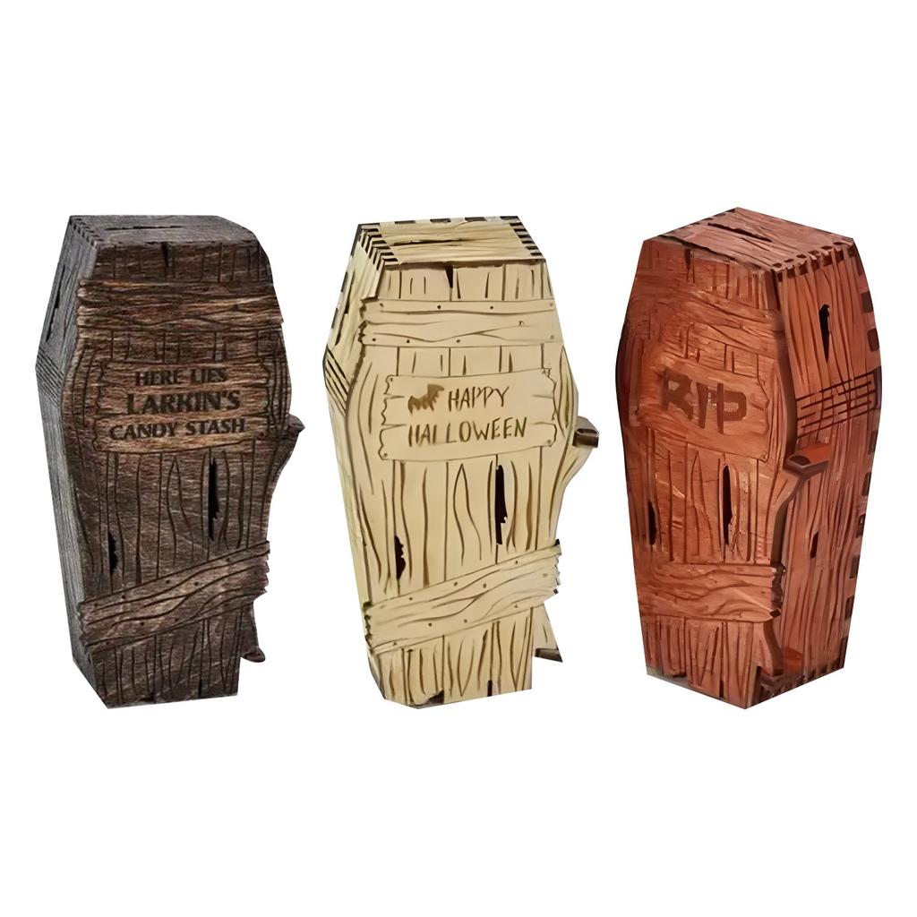 Коробка для конфет на Хэллоуин, Подарочная коробка, Праздничная атмосфера, Украшение для вечеринки на Хэллоуин, Подарочная коробка в виде гроба