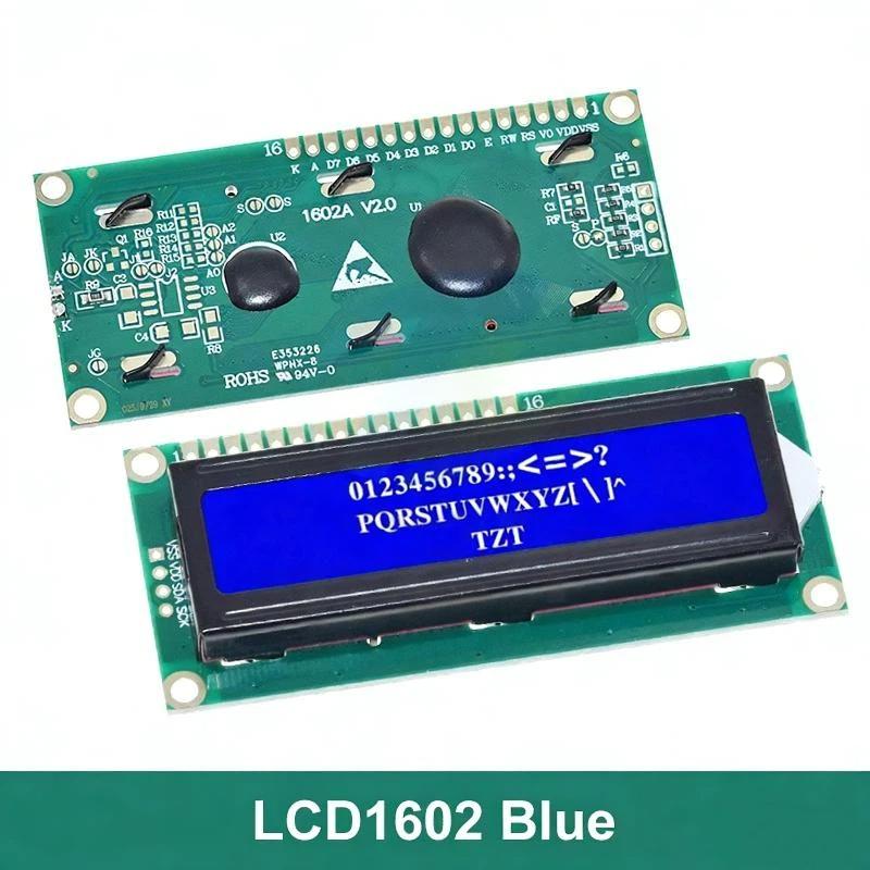 1 шт. Сине-зеленый LCD 1602 Экран 16x2 Символьный LCD Дисплей Модуль DIY Аксессуары LCD1602 Модуль