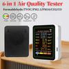 Air Quality Monitor Portable LCD Backlight Screen CO2 TVOC HCHO PM2.5 PM10 Detector with Alarm Air Quality Tester Air Monitor