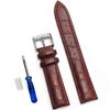 Ремешки для часов из натуральной кожи 14/16/18/20/22/24 мм, стальная пряжка, синий ремешок, высококачественный браслет на запястье + инструмент
