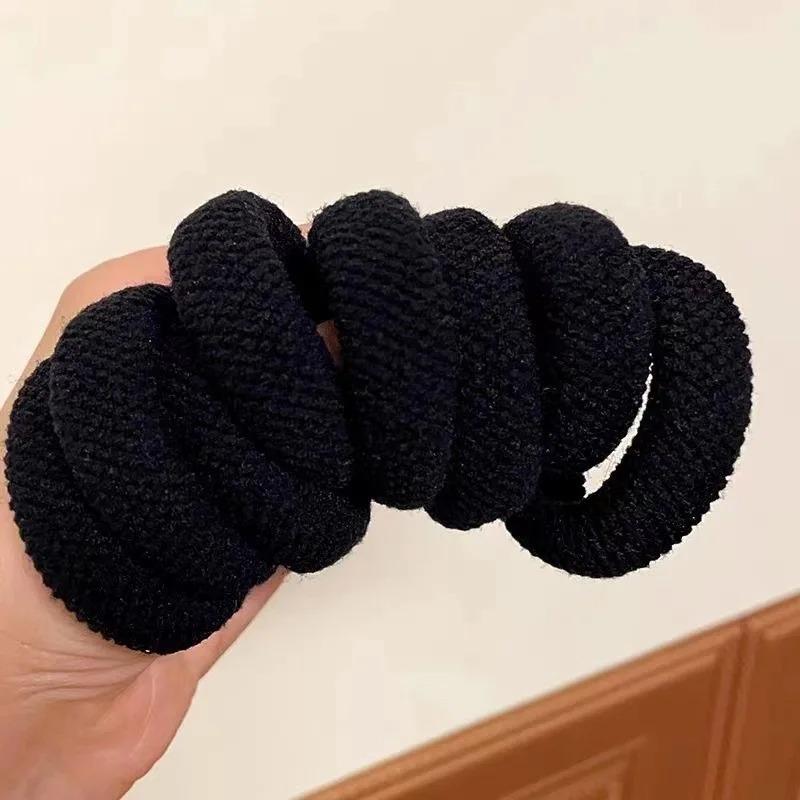 10PCS Mix Color High Elasticity Thickened Versatile Simple Scrunchies, Hair-friendly Hair Ties Hair Rope