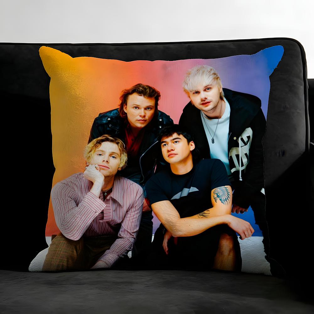 5-5Sos Band Подушка-подушка для cushion Cover Наволочка Ультрамягкая, приятная для кожи ткань Комфорт как в облаках и скрытая молния