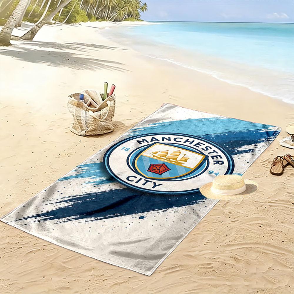 Manchester City Emblem Towel A must-have beach towel for beach travel