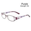 Elegant Flowers Vintage Reading Glasses Ultra Light Frame Eye Protection Anti-Blue Light Eyeglasses